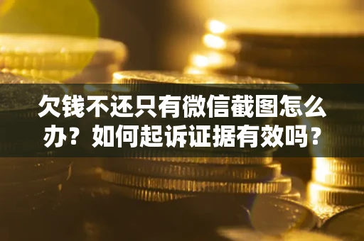 武汉欠钱不还只有微信截图怎么办？如何起诉证据有效吗？