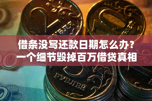 武汉借条没写还款日期怎么办？一个细节毁掉百万借贷真相