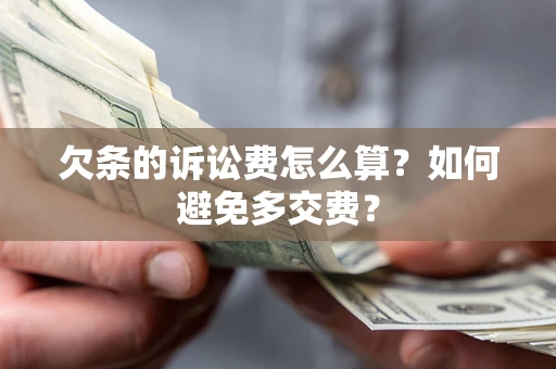 武汉欠条的诉讼费怎么算？如何避免多交费？