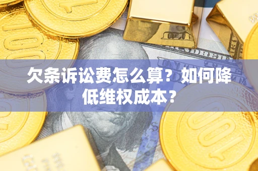 武汉欠条诉讼费怎么算？如何降低维权成本？