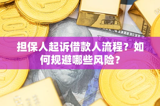 武汉担保人起诉借款人流程？如何规避哪些风险？
