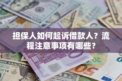武汉担保人如何起诉借款人？流程注意事项有哪些？