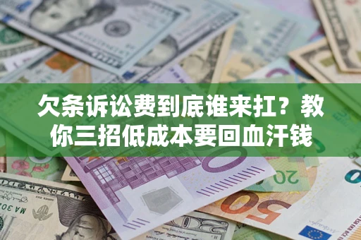 武汉欠条诉讼费到底谁来扛？教你三招低成本要回血汗钱